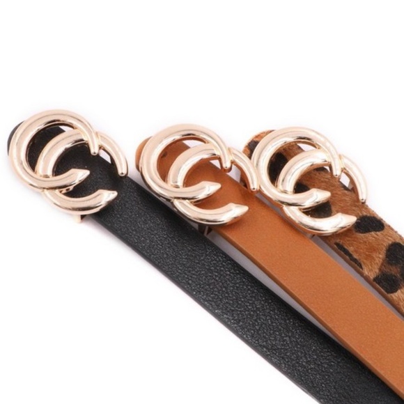 Vegan Leather Belt set - Picture 2 of 3